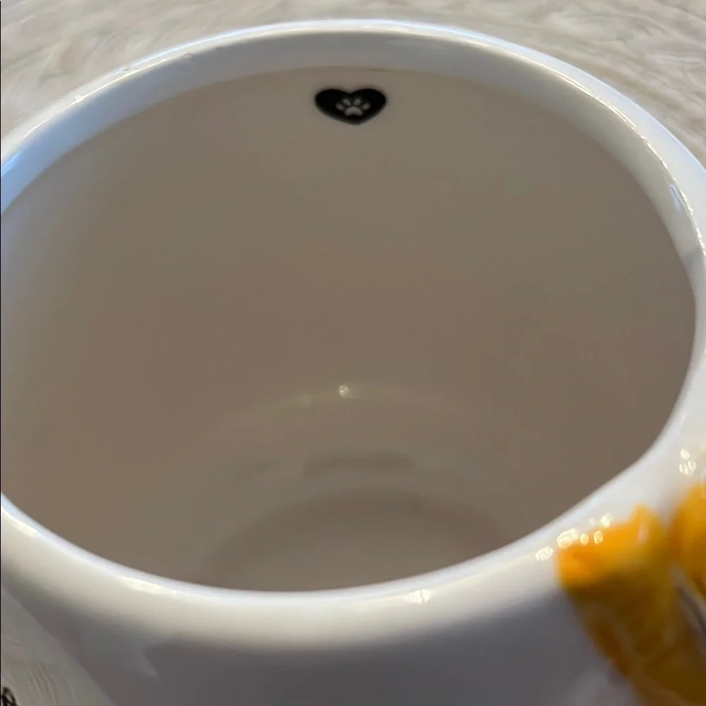 ECCOLO World Traveler 3D Cat Lady Mug Paw Prints Ceramic White Coffee Tea 2019